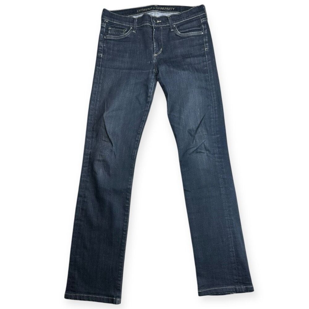 CITIZENS OF HUMANITY COH Women’s Medium Rise Straight Leg Elson Jeans Size 29 - Picture 2 of 9